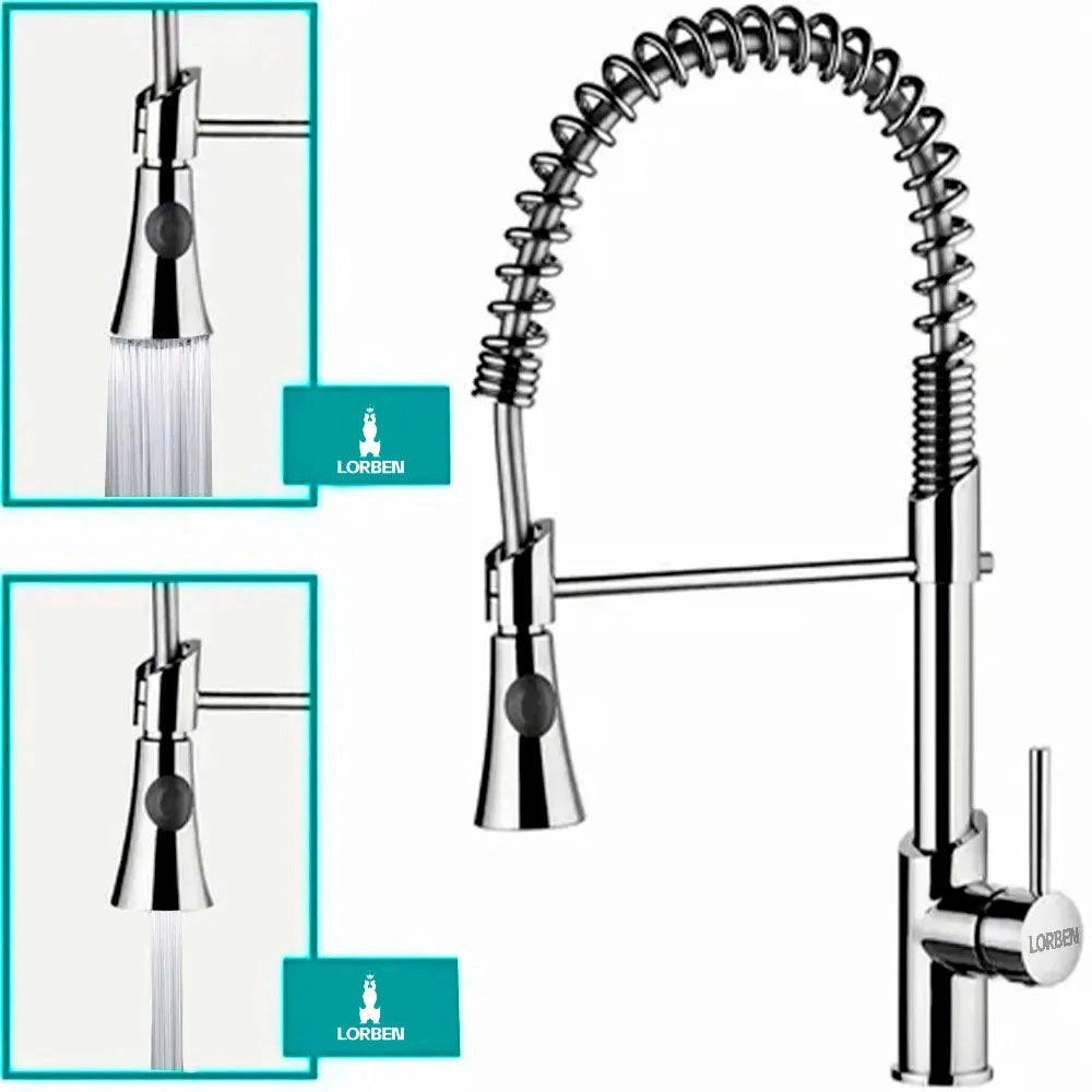 Torneira gourmet monocomando fria quente cromada 50CM – 844