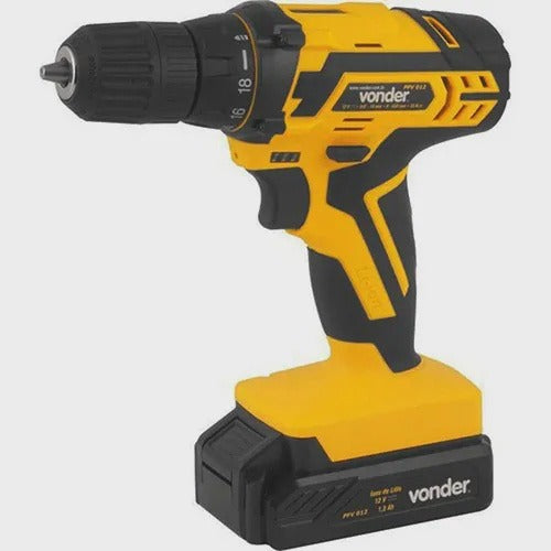 Parafusadeira/Furadeira A Bateria 12V PFV012 bivolt c/ kit – vonder