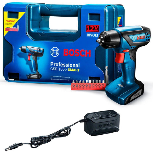 Parafusadeira à Bateria 12V bivolt 110/220V GSR1000-LI Smart bosch