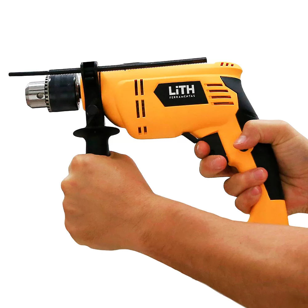 Furadeira de Impacto 1/2 Pol. 550W Variável e Reversível – LITH-LT7002