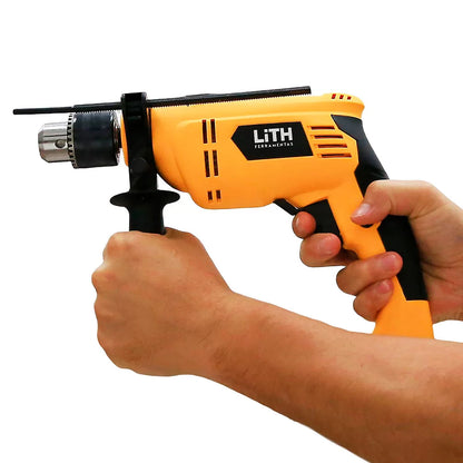 Furadeira de Impacto 1/2 Pol. 550W Variável e Reversível – LITH-LT7002