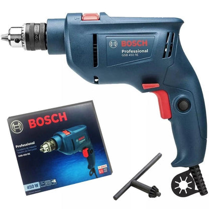 Furadeira Industrial Impacto 3/8 Reversão 450W gsb 450RE + Estojo 30 Peças X-Line bosch