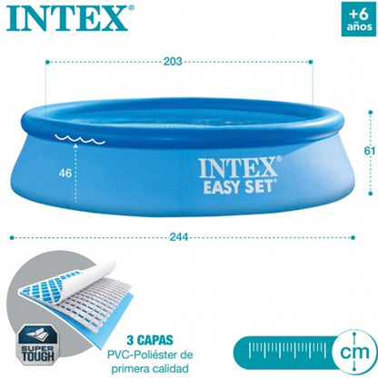 Piscina Inflável Redonda 1.942L Easy Set Intex