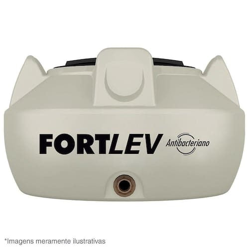 Caixa De Água 500L Polietileno Tampa Rosca Bege