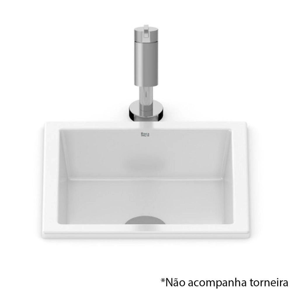 Cuba Sobrepor ou Embutir Roca Óptica branco 33cm