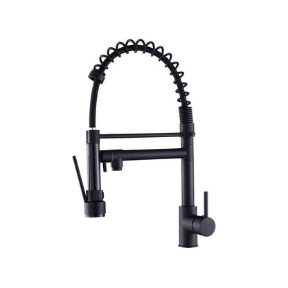 Torneira Gourmet Prizi Cheff Black 50cm, Bancada, com Spray, Monocomando