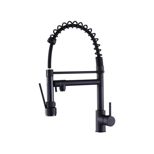 Torneira Gourmet Prizi Cheff Black 50cm, Bancada, com Spray, Monocomando
