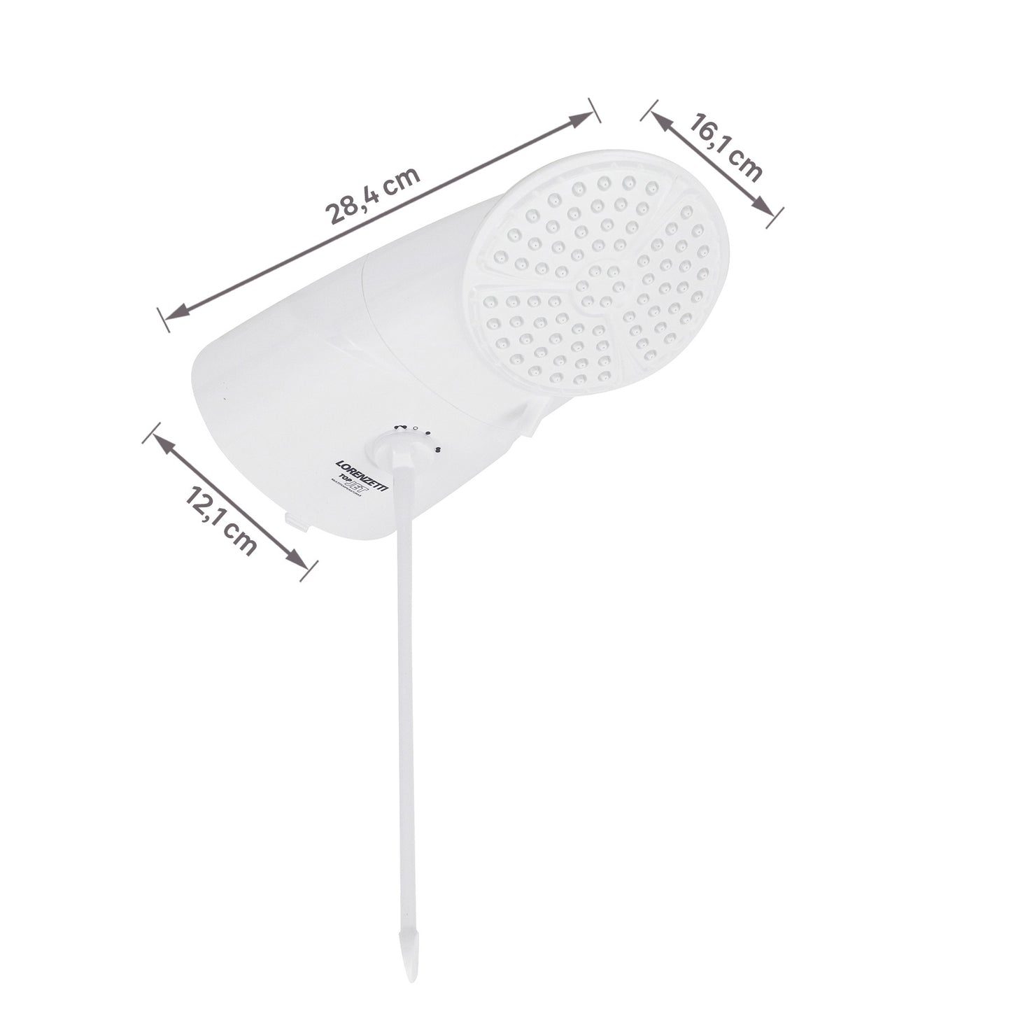 Chuveiro Elétrico Multitemperatura 220V 6400w Branco Redondo Top Jet Lorenzetti