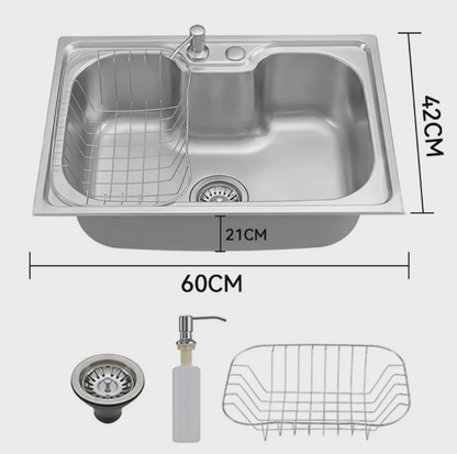 Cuba Cozinha Gourmet Luxo Aço Inox Acessorios Bancada Sifao Valvula Escorredor Copa Casa Lavanderia Restaurante