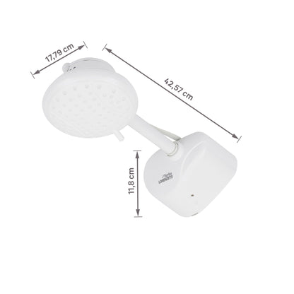 Chuveiro Elétrico Multitemperatura 220V 6800w Branco Redondo com Pressurizador Bella Ducha Lorenzetti