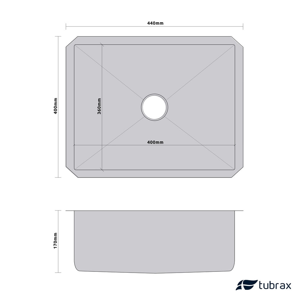 Cuba Luxo p/ Embutir Cozinha Gourmet Em Aço Inox Tubrax