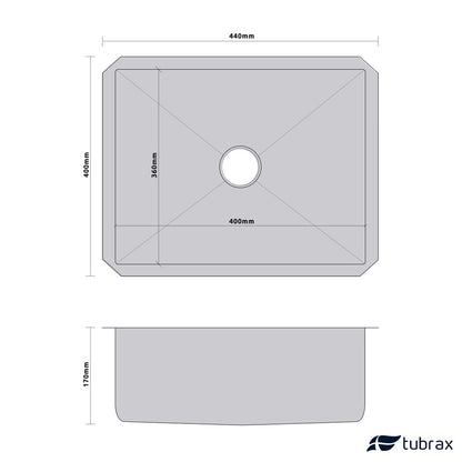 Cuba Luxo p/ Embutir Cozinha Gourmet Em Aço Inox Tubrax