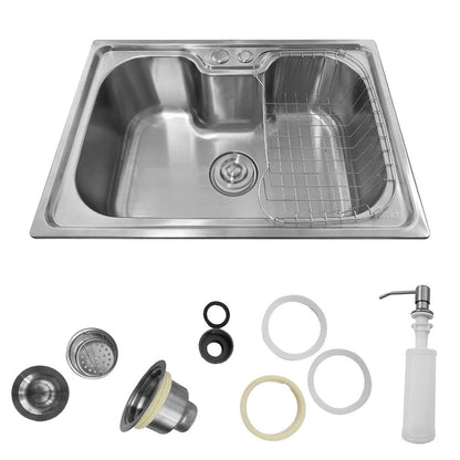 Cuba Pia Gourmet Luxo Prizi Aço Inox 201 42x60cm Kit Completo – 6042