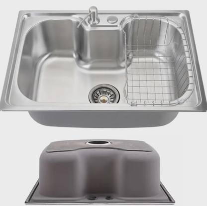 Cuba Cozinha Gourmet Luxo Aço Inox Acessorios Bancada Sifao Valvula Escorredor Copa Casa Lavanderia Restaurante