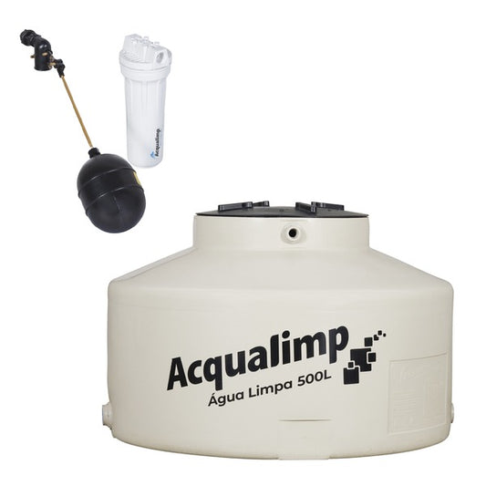 Caixa d’Água 500L em Polietileno Água Limpa Acqualimp