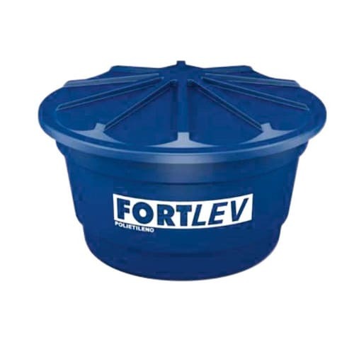 Caixa de Água 500L Polietileno Tampa Encaixe Azul
