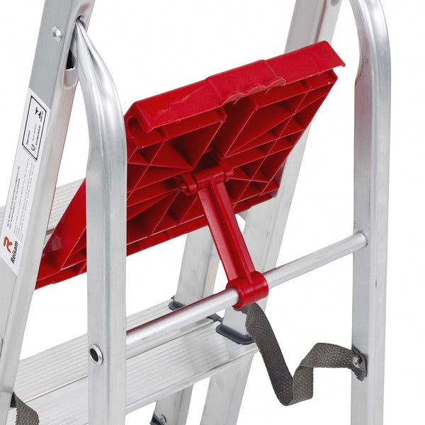 Escada De Alumínio Dupla 2 Degraus Natural 120kg Reisam