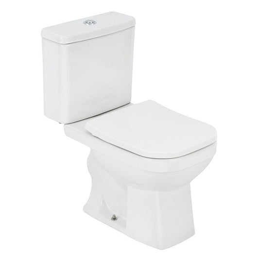 Kit Vaso Sanitário com Caixa Acoplada e Assento Branco Duplo Acionamento 3/6L Vertical Quadra Deca